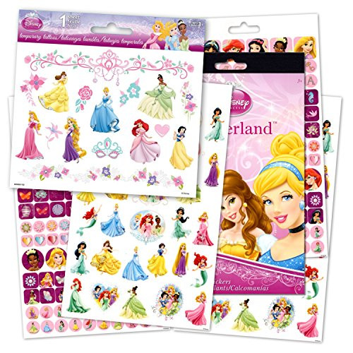 Disney Princess Reward Stickers and Tattoos Bundle With Over 200 Stickers and Disney Princess Temporary Tattoos Disney Princess Reward Stickers and Tattoos Bundle With Over 200 Stickers and Disney Princess Temporary Tattoos