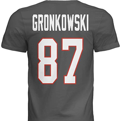 NWT New Gronkowski 87 Tampa Bay Grey Pewter Custom Screen Printed Football T-Shirt Jersey No Brands Logos Men s Extra Large NWT New Gronkowski 87 Tampa Bay Grey Pewter Custom Screen Printed Football T-Shirt Jersey No Brands Logos Men s Extra Large