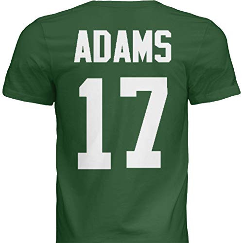 NWT New Adams 17 Green Bay Green Custom Screen Printed Football T-Shirt Jersey No Brands Logos Men s Large NWT New Adams 17 Green Bay Green Custom Screen Printed Football T-Shirt Jersey No Brands Logos Men s Large