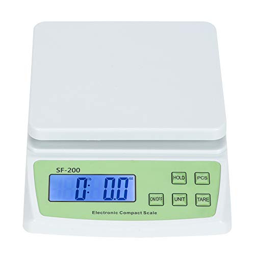 YOUGA Digital Shipping Scale  110lb0.01oz Postal Scale with Hold and Tear Function Gram Ounce Pound Mail Postage Scale for Shipping Packages  1.5Vx3AAA