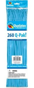 Qualatex Latex Balloons 54664-Q Q-Pak Robin'S Egg, 260Q, Blue