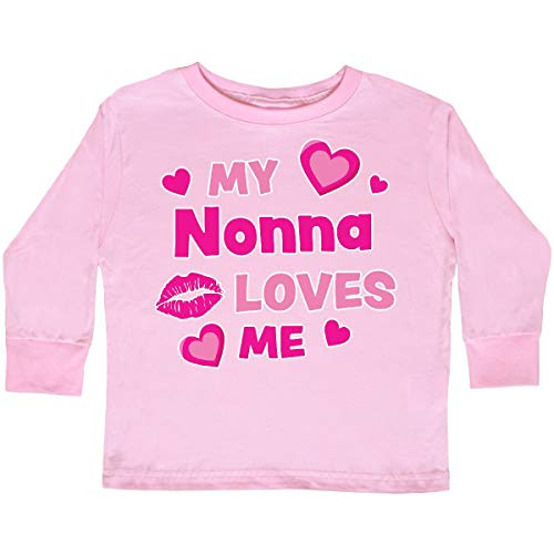 inktastic Valentine s Day My Nonna Toddler Long Sleeve T-Shirt 4T Pink 3e195