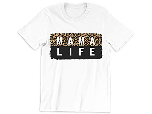 Mama Life Leopard Square Tee Mom Shirt Gift for Mom Mom Tees Mom Shirts Gift for New Mom Mama Shirt Mommy Shirt Mom Shirt Mom Graphic Tee