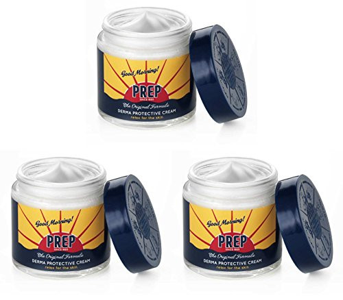 PREP  Derma Protective Cream  Paraben Free * 2.53 Fluid Ounce  75ml  Jar  Pack of 3  *   Italian Import