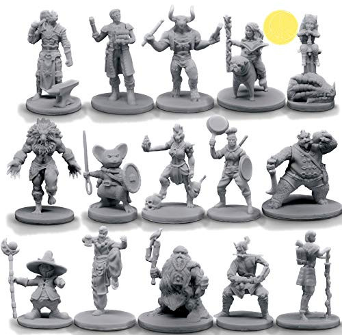 15 Character and NPC Miniatures for DND 28mm I for D and D Miniatures and Dungeon and Dragons Minis for D and D Tabletop RPG Campaign Setting 15 Character and NPC Miniatures for DND 28mm I for D and D Miniatures and Dungeon and Dragons Minis for D and D Tabletop RPG Campaign Setting