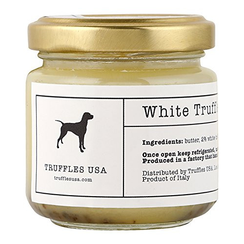 TRUFFLES USA White Truffle Butter 2.82 oz - Italian Truffle Butter from Fresh Italian Truffles Imported from Italy from Authentic Family Owned Truffle Farms TRUFFLES USA White Truffle Butter 2.82 oz - Italian Truffle Butter from Fresh Italian Truffles Imported from Italy from Authentic Family Owned Truffle Farms