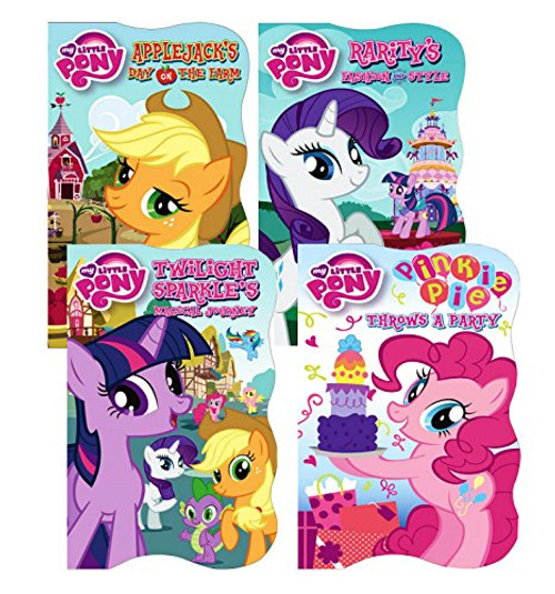 My Little Pony Board Books Set -- 2 Books with MLP Stickers