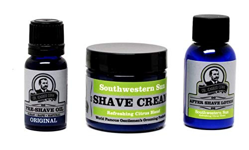 Col Conk Southwester Sun Travel Set  Preshave Oil Shave Cream After Shave
