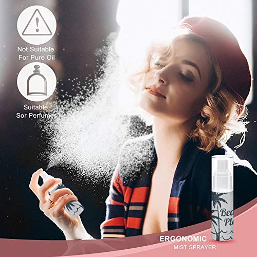 Beach Please Fine mist spray bottle 50ml refillable empty spray bottle plastic container for travel or outdoor products