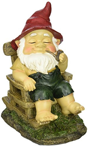 Summerfield Terrace Old Man Rocking Chair Gnome Garden Figurine