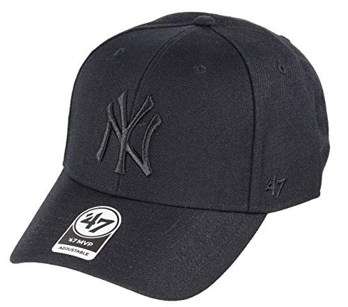 47 Brand New York Yankees MVP Hat Cap MLB Black Black 47 Brand New York Yankees MVP Hat Cap MLB Black Black