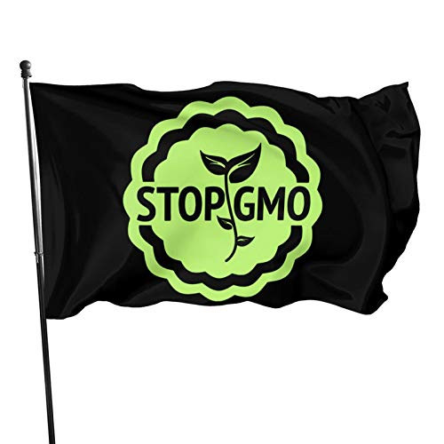 Stop GMO Flag 3x5 Feet Strong  Durable  High-End National Flag Without Flagpole  Outdoor Decoration