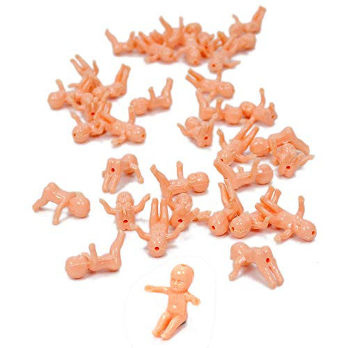 KING CAKE BABY flesh babies 2.5CM - 144  12 DOZEN  Mardi Gras New Olreans