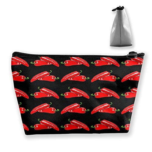 Funny Chili Red Hot Peppers Cosmetic Bag Cosmetic Case Toiletry Bag Travel Case Makeup Bag Organizer For Women Travel Gifts