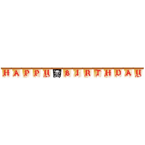 Creative Converting Buried Treasure Happy Birthday Jointed Party Banner
