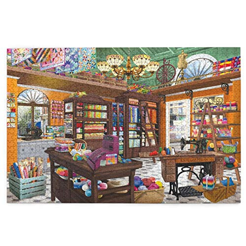 Spools And Bolts Jigsaw Puzzles 1000 Pieces For Adults Difficult Wooden Jigsaw Puzzles Educational Intellectual Decompressing Fun Game For Kids Adults