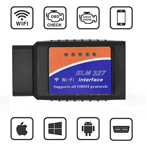 ZENHOX Low-Power Elm327 WiFi OBDII Scanner Car Diagnostic Tool WiFi Interface Car Code Reader for iOS Android Devices Support All OBD Protocols