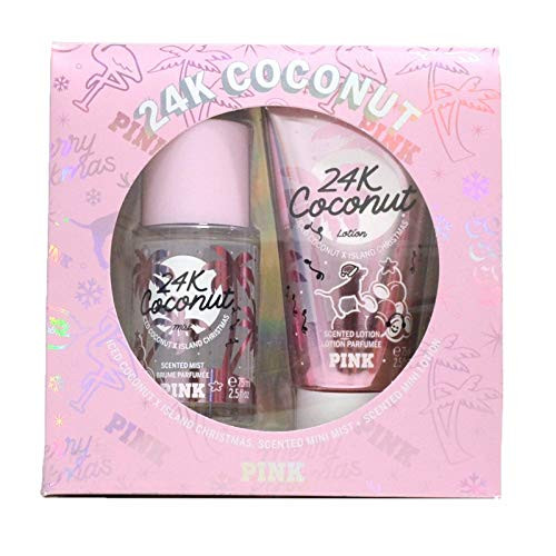 Victoria s Secret PINK 24k Coconut Gift Set Mist Lotion 2.5 oz