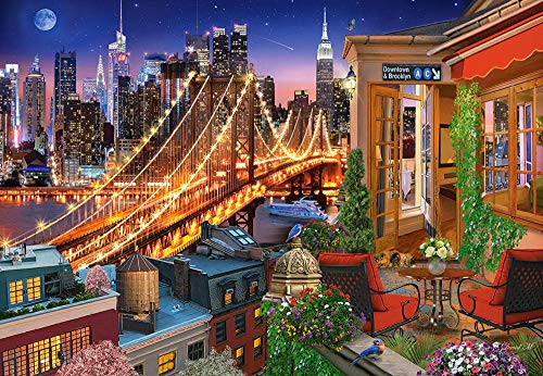 Brooklyn Bridge Lights 500 Pieces Jigsaw Puzzle by Castorland  David Maclean  Puzzles for Adults and Kids Jigsaw Puzzle Intellectual Decompressing Fun Family Game Toys