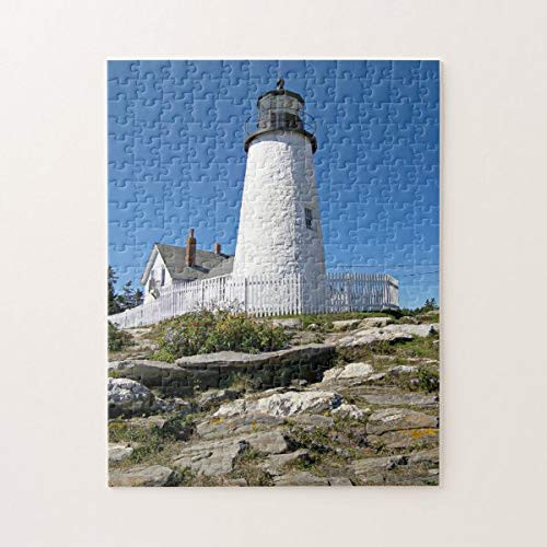 Pemaquid Point Lighthouse  Maine 500 Pieces Jigsaw Puzzle  Puzzles for Adults and Kids Jigsaw Puzzle Intellectual Decompressing Fun Family Game Toys