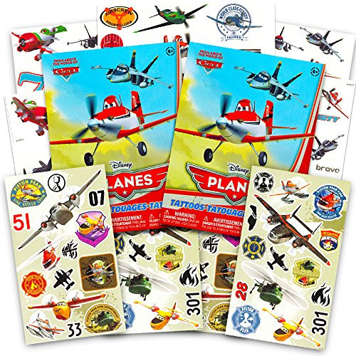 Disney Planes: Fire & Rescue Tattoos and Stickers Party Favor Pack (60 Stickers & 50 Temporary Tattoos)