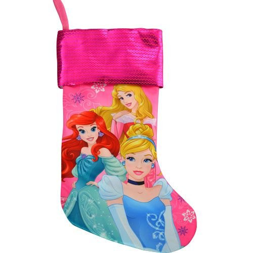 New 2015 Disney Christmas Decoration Stocking 18" Jersey Stockings with Sequins on Cuff (Pink Princess) New 2015 Disney Christmas Decoration Stocking 18" Jersey Stockings with Sequins on Cuff (Pink Princess)