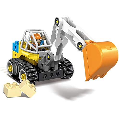 GHMOZ Model Building Blocks Large Particle DIY Assembled Building Blocks Compatible Duploed Plug Plastic Early Childhood Education Childrens Toy Engineering  Color   002