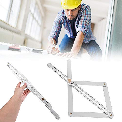 Corner Angle Finder Adjustable Stainless Steel Bevel  and  Corner Protractor Ceiling Artifact Tool Square Protractor Multi Angle Measuring Ruler Template Tool for Craftsmen Engineer DIY Lover