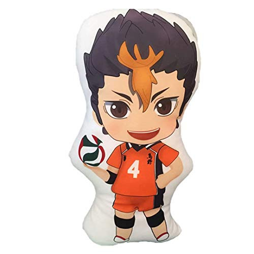 XIXI89 Haikyuu!! Pillow Oikawa Nishinoya Plush Shoyo Hinata Plush Anime Stuffed Doll Hugging Pillow Soft Volleyball Team Club Toy Home Decorative Pillow Cushion