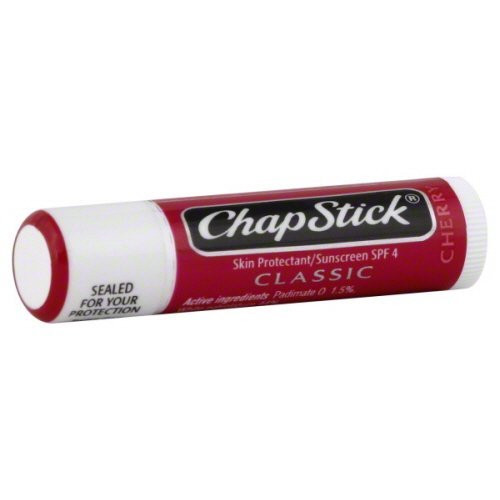 ChapStick Classic Skin Protectant Sunscreen SPF 4 Cherry 0.15 oz.  Quantity of 12