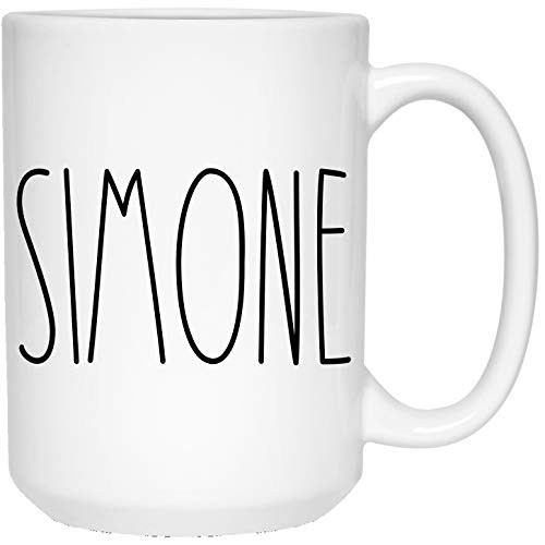 Name Coffee Mug - Personalized Text Rae Dunn Style - Rae Dunn Inspired - Personalized Add Your Custom Text - Personalized Mugs With Name - Rae Dunn Novelty Coffee Mug 15oz