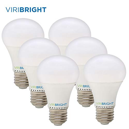 LED Light Bulbs, Viribright (8w) 60 Watt Equivalent Light Bulbs, Warm White LED Bulbs (2700K), General Purpose A19 LED Bulbs w/ E26 Medium Base,UL Listed, Pack of 6