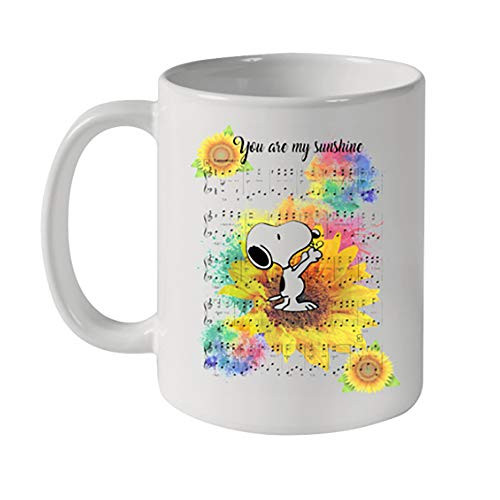 S.noopy And Sunflower You Are My Sunshine Mug Coffee  Mug 11oz  15oz