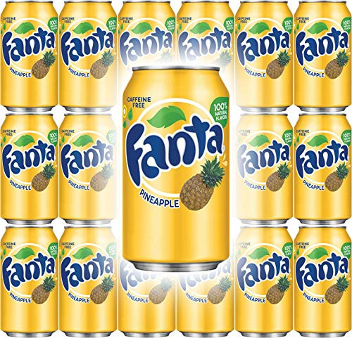 Fanta Pineapple Soda  12 Fl Oz Cans  Pack of 18  Total of 216 Fl Oz