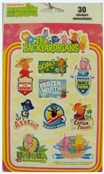 The Backyardigans 30 stickers/autocollants