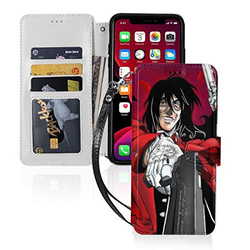 Hellsing Ultimate iPhone 11 Pro max Case  Wallet Card Holder Case with Lanyard