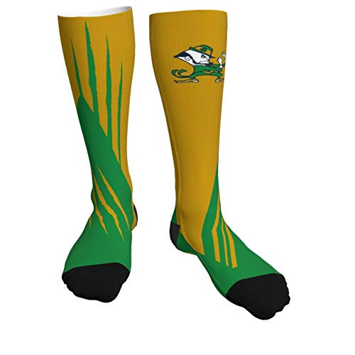 Notre-Dame Fighting I-rish Mens Knee High Socks Compression Socks Athletic Socks for Sports Hiking Travel Notre-Dame Fighting I-rish Mens Knee High Socks Compression Socks Athletic Socks for Sports Hiking Travel