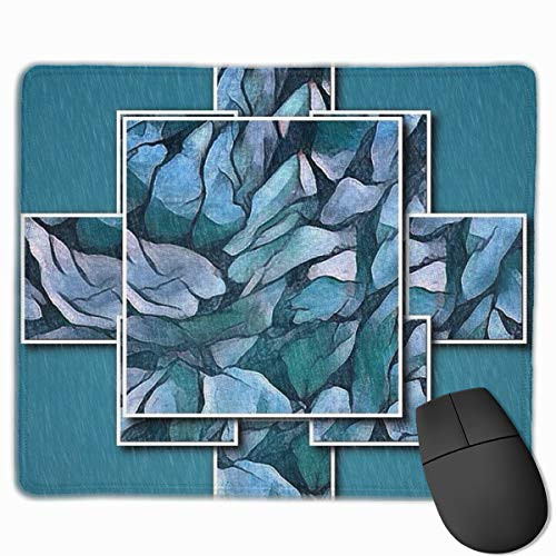 Mouse Pad Standard Mouse Pad Gaming Mouse Pad Office Mouse Pad Brown Abstract Crystal Block