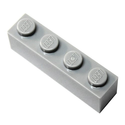 LEGO Parts and Pieces  Light Gray  Medium Stone Grey  1x4 Brick x50