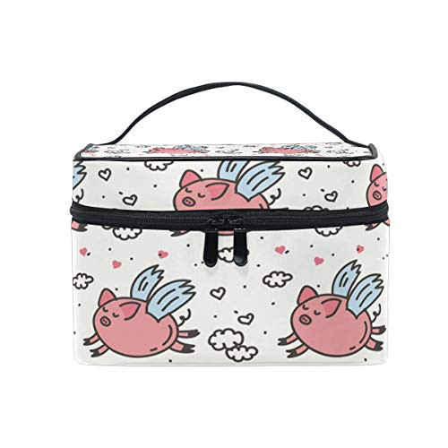 Baofu Cartoon Travel Cosmetic Bag Toiletry Bag Large Portable Hanging Multifunction Makeup Organizer Bag with Waterproof Pouch For Women and Girls