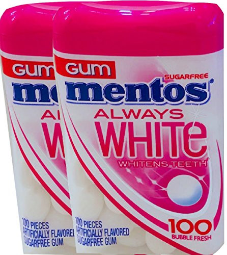 NEW Mentos Gum Sugar-free Whitens Teeth Chewing Gum Peppermint Bubble Fresh  Bubble Fresh  2