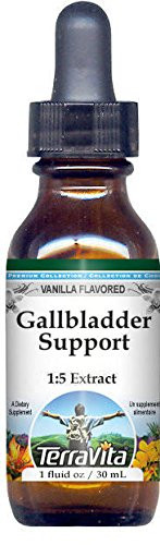 Gallbladder Support Glycerite Liquid Extract  1 5  - Vanilla Flavored  1 oz  ZIN  523543