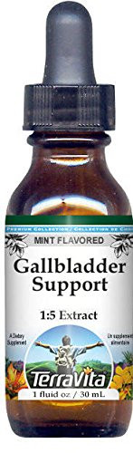 Gallbladder Support Glycerite Liquid Extract  1 5  - Mint Flavored  1 oz  ZIN  523545