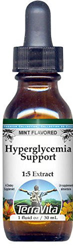 Hyperglycemia Support Glycerite Liquid Extract  1 5  - Mint Flavored  1 oz  ZIN  523585