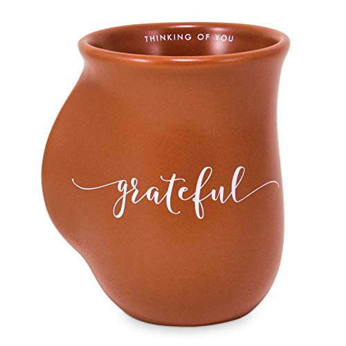 Lighthouse Christian Products Grateful For You Harvest Orange 14 Ounce Ceramic Handwarmer Mug