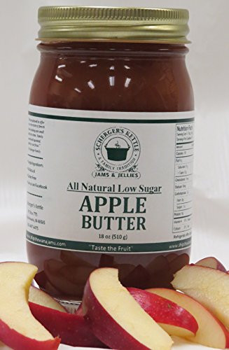 Apple Butter  All Natural Low Sugar  18 oz