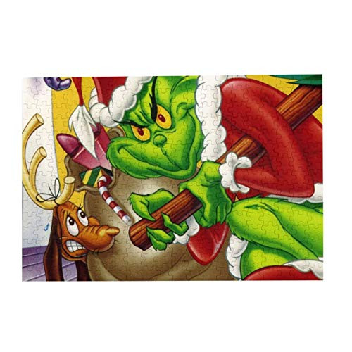 The Grinch Jigsaw Puzzles For Adults Kids 300 Pieces Wooden Puzzle Game For Gifts Home Decoration Special Travel Souvenirs