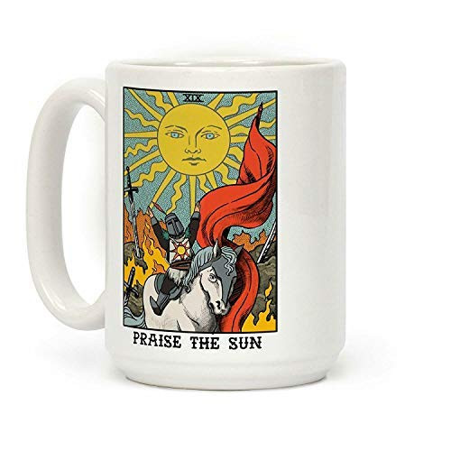 Praise The Sun Tarot Card White Ceramic Mug Tea Coffee Milk Gift  15 Oz