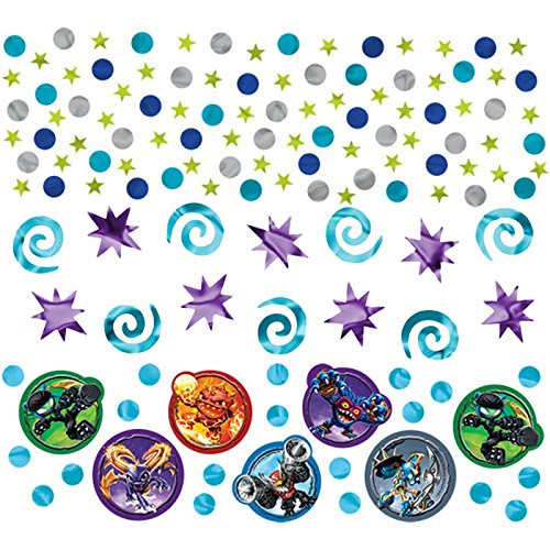 Amscan Skylanders Birthday Party Confetti Decoration Value Pack (1 Piece), Blue/Violet, 1.2 oz..