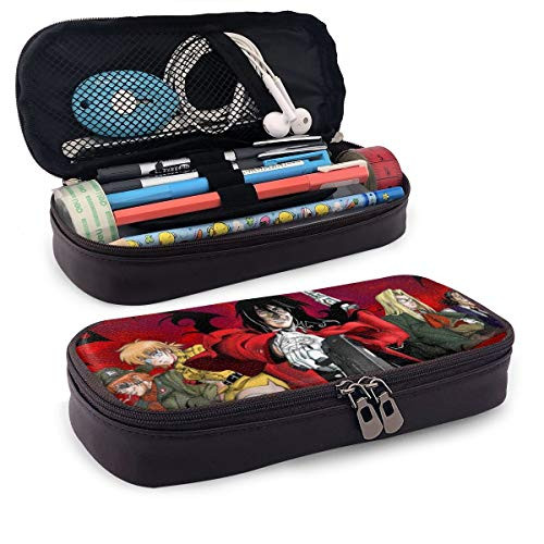 Hellsing Ultimate Leather Pencil Pouch - Zippered Pen Case for School  Work  and  Office